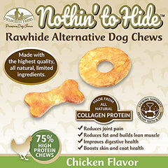 Fieldcrest Farms Nothin' to Hide chicken bone chew promotes mental engagement while chewing
