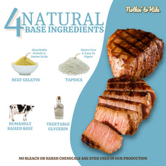 Fieldcrest Farms Nothin to Hide Flip Chips Beef bag open for quick, convenient treat time