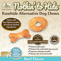 Fieldcrest Farms Nothin' to Hide, masticables en plato para perros.