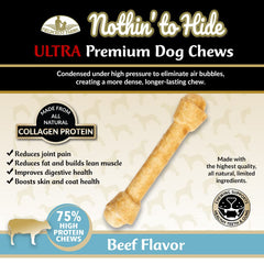 Fieldcrest Farms Nothing to Hide bone texture close-up—safe, digestible chew.