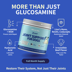 Fifth & Fido joint supplement powder scoop helps you portion servings for consistent dosing.