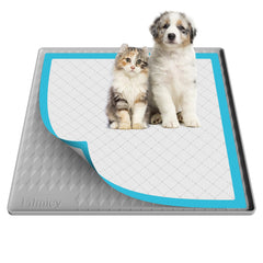 Filmicy pee pad holder shows a stable 24x24 base with a raised rim for leak protection.