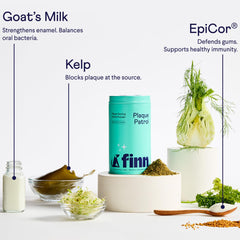 Finn Dental Powder mixing with kibble to target tartar buildup