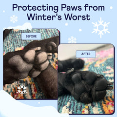 Finn Paw Hero balm label closeup highlights natural ingredients for sensitive paws.