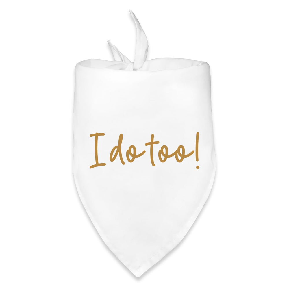 Fipsieneml dog wedding bandana I Do Too photo prop for wedding memories.