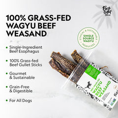 First Light Wagyu Beef Weasands closeup texture reveals chewy bite aiding dental hygiene