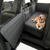 FIRSTWELL dog car seat cover back seat hard bottom protects upholstery while your dog rides