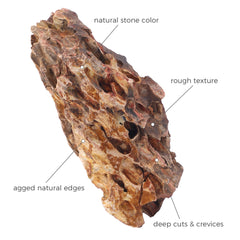 FISCAPE aquarium rocks terrarium decor blends earthy tones with plants