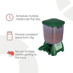 Fish Mate P7000 weather-resistant lid protects pond food in all seasons.