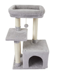 FISH&NAP cat tree with sturdy base and sisal posts for scratching