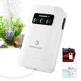 The fishkeeper rechargeable air pump delivers 30gph for reliable tank aeration on demand.