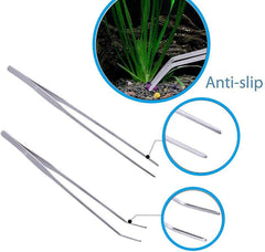 FISTOY 11.7in aquatic curved scissor for clean trimming of aquatic plants.