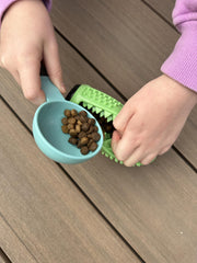 Fitryo Dog Football Chew Toy Bounce Action creates unpredictable chases.