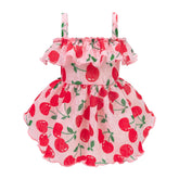 Fitwarm Cherry Dress back view offers a breezy, summer-ready look for small dogs.