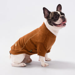 Fitwarm fleece dog sweater flat lay shows versatile autumn and winter color options