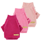 Fitwarm Classic Fleece Dog Sweater pink front keeps small dogs warm and cozy