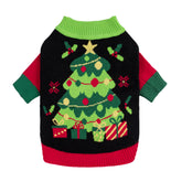 Fitwarm Cozy Dog Christmas Sweater front view keeps small dogs warm during chilly strolls