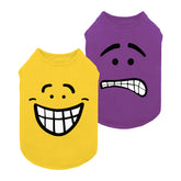 Fitwarm dos-pack camisetas para perro feliz, paseo cómodo.