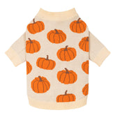 Fitwarm Pumpkin Dog Sweater main view delivers cozy fall style for small breeds