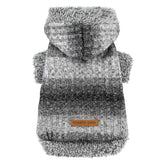 Fitwarm sudadera para perro pequeño con capucha gris heather, cálida para paseos