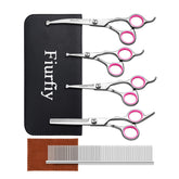 Fiurfiy Furry professional grooming scissors safety round heads close-up for gentle grooming