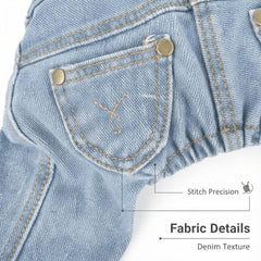 FLAdorepet denim jumpsuit with T-shirt styling example for versatile outfits