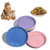FlaggeZG ceramic cat bowls 8-pack colorful set enhances home decor while stimulating appetite.