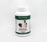 Flea Away liver-flavored chew for dogs, promotes natural flea and tick prevention.