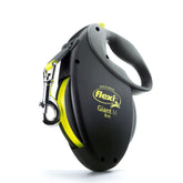 FLEXI Giant Tape retractable leash in black extended to 26 feet for confident control.