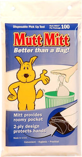 FLEXI Mutt Mitt header card enables easy hanging and quick bag access.