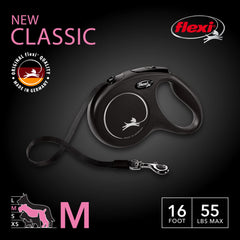 Flexi New Classic with one-handed brake for quick stops during urban strolls
