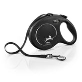 FLEXI New Classic 26ft black leash extends smoothly for confident daily walks.