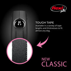 FLEXI New Classic Tape Leash's 360° guidance system ensures smooth extension