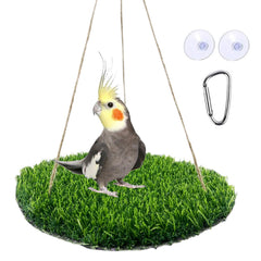 FlidRunest hanging-bird-toy-perch supports safe climbing and pecking play.