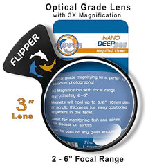 FL!PPER DeepSee Nano 3 magnetic mount on glass keeps viewing hands-free during inspections.