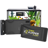 FLIPPER Max magnetic aquarium cleaner in action on glass panels for algae removal