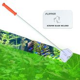 FLIPPER Platinum 28-inch handle reach enables deep-tank cleaning with ease.