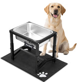 Flodomix 2gallon elevated dog water bowl stand improves accessibility for large dogs