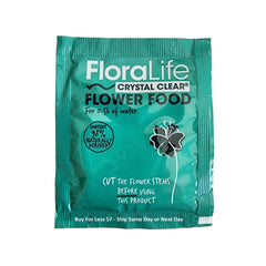 Floral Supply powder dissolving in water to nourish stems and keep arrangements fresh