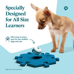 FluentPet HexTile mats side view illustrating secure expandable word organization