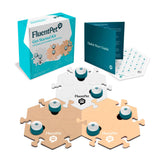 FluentPet Speak Up kit cover showing 6 buttons and 3 HexTiles for clear communication.