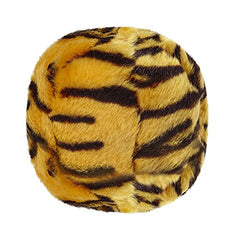 Fluff & Tuff Tiger Ball 5-1-2 inch plush dog toy for interactive play and fetch