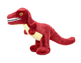 Fluff & Tuff Tiny T-Rex plush dog toy, 8 inches, cuddly and durable for gentle fetch.
