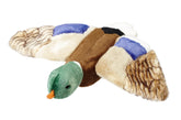 Fluff & Tuff Wally Mallard toy in 13-inch size for fetch play