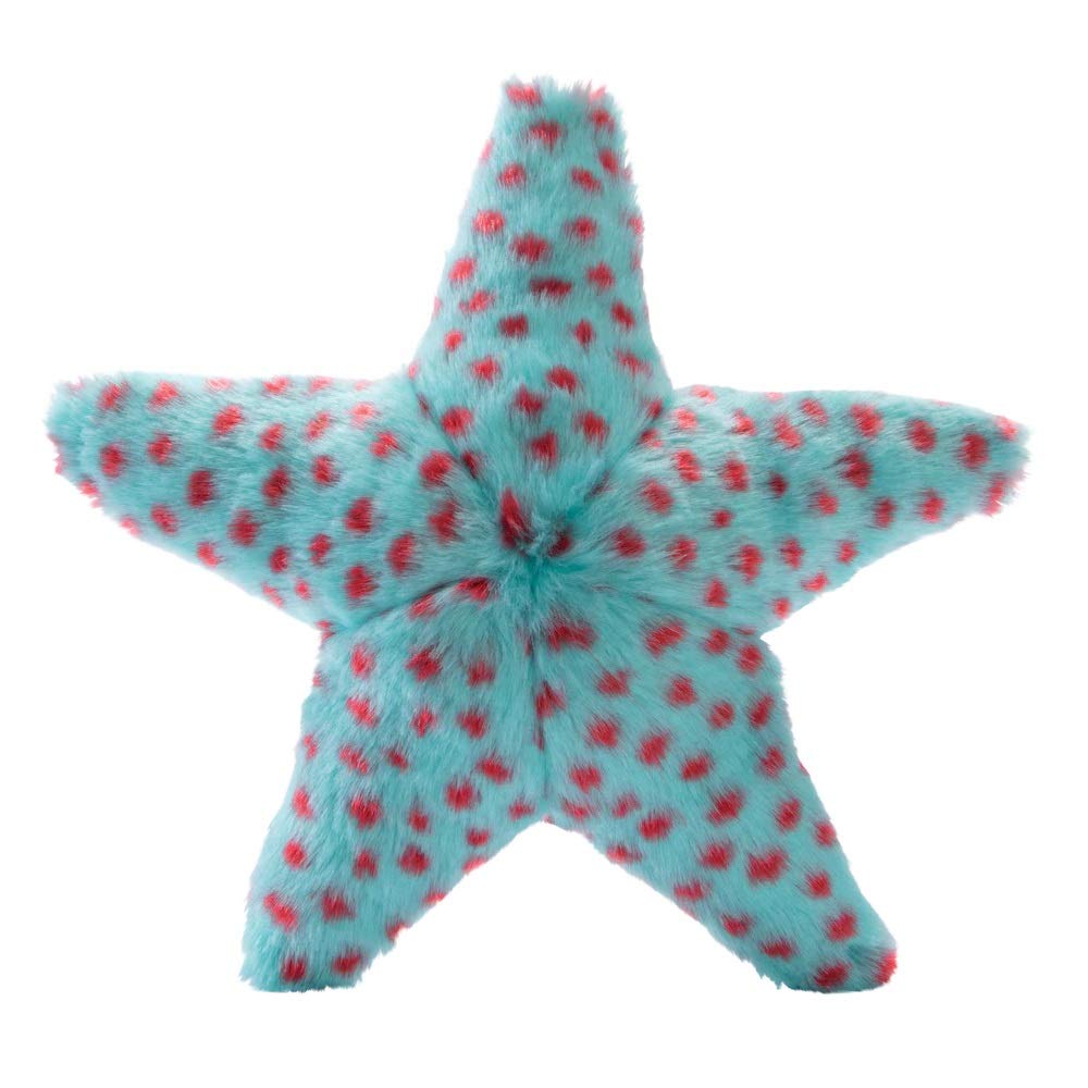 Fluff & Tuff Ally Starfish plush toy for small dogs, durable and machine washable.
