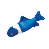 Fluff & Tuff Gil the Koi toy side view for active play and post-play cuddling.