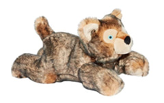 Fluff & Tuff Lobo Wolf Pup mesh liner closeup reveals rugged inner support for long-lasting fun.