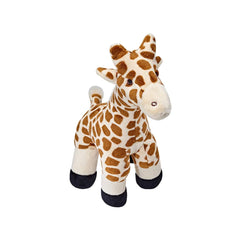 Fluff & Tuff Nelly the Giraffe front view, a soft, durable toy ideal for playful tosses.