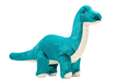Fluff & Tuff Ross Brachiosaurus toy teal plush close-up for soft play comfort