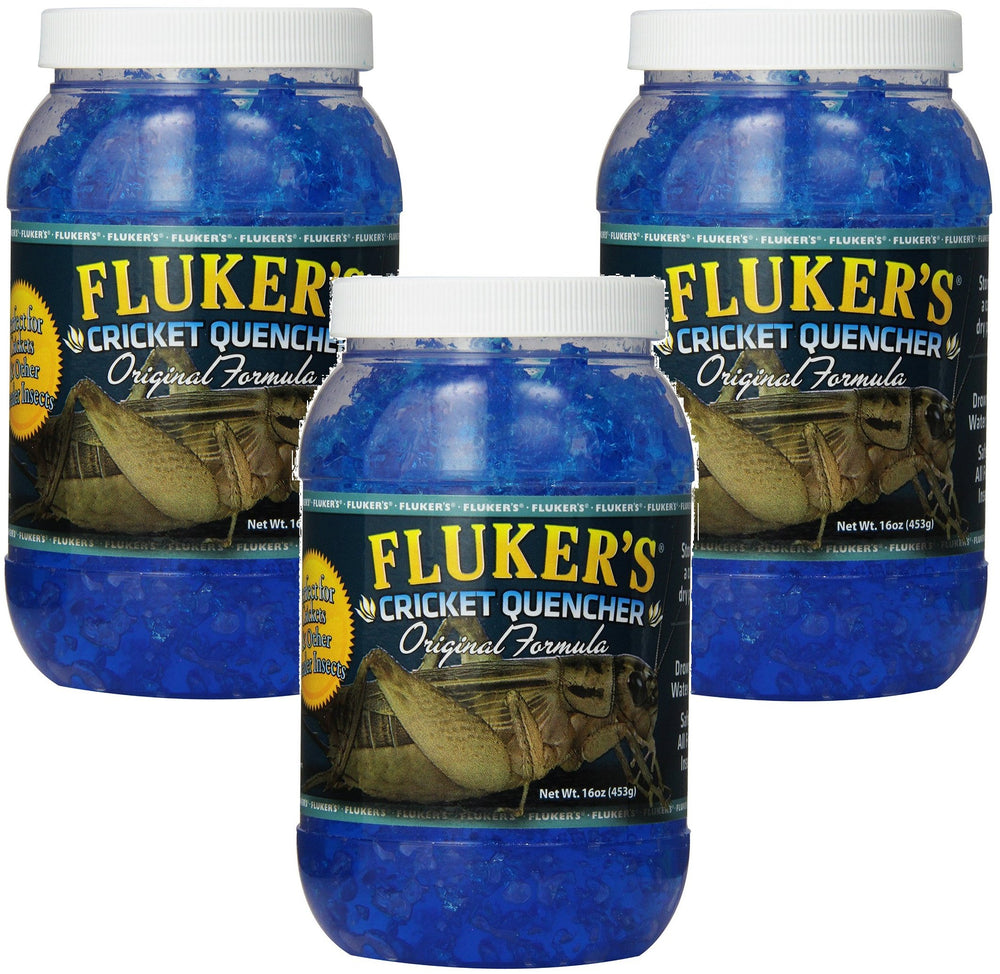 Fluker's Cricket Quencher 16-ounce gel bottle keeps feeder insects hydrated and safe from drowning
